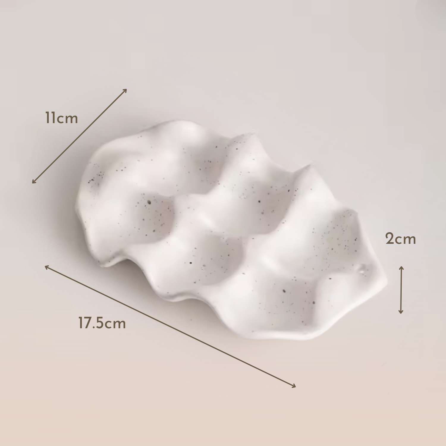 Huevera de Cerámica Minimalista 6 unidades