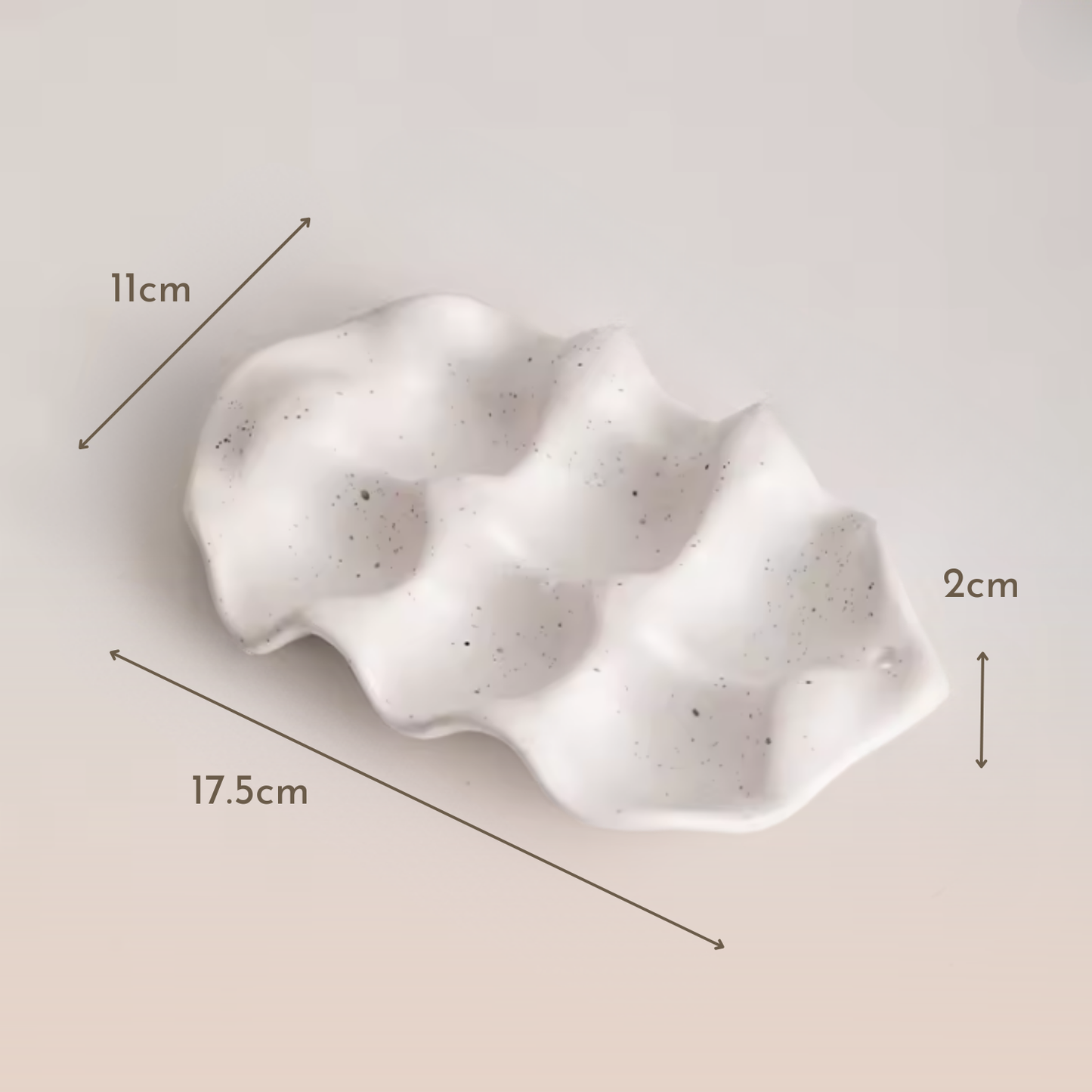 PREVENTA - Huevera de Cerámica Minimalista 6 unidades