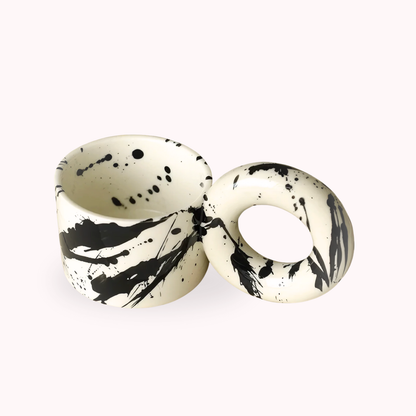 PREVENTA - Tazon Mug Cerámica Tinta Donuts 350ml