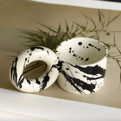 PREVENTA - Tazon Mug Cerámica Tinta Donuts 350ml