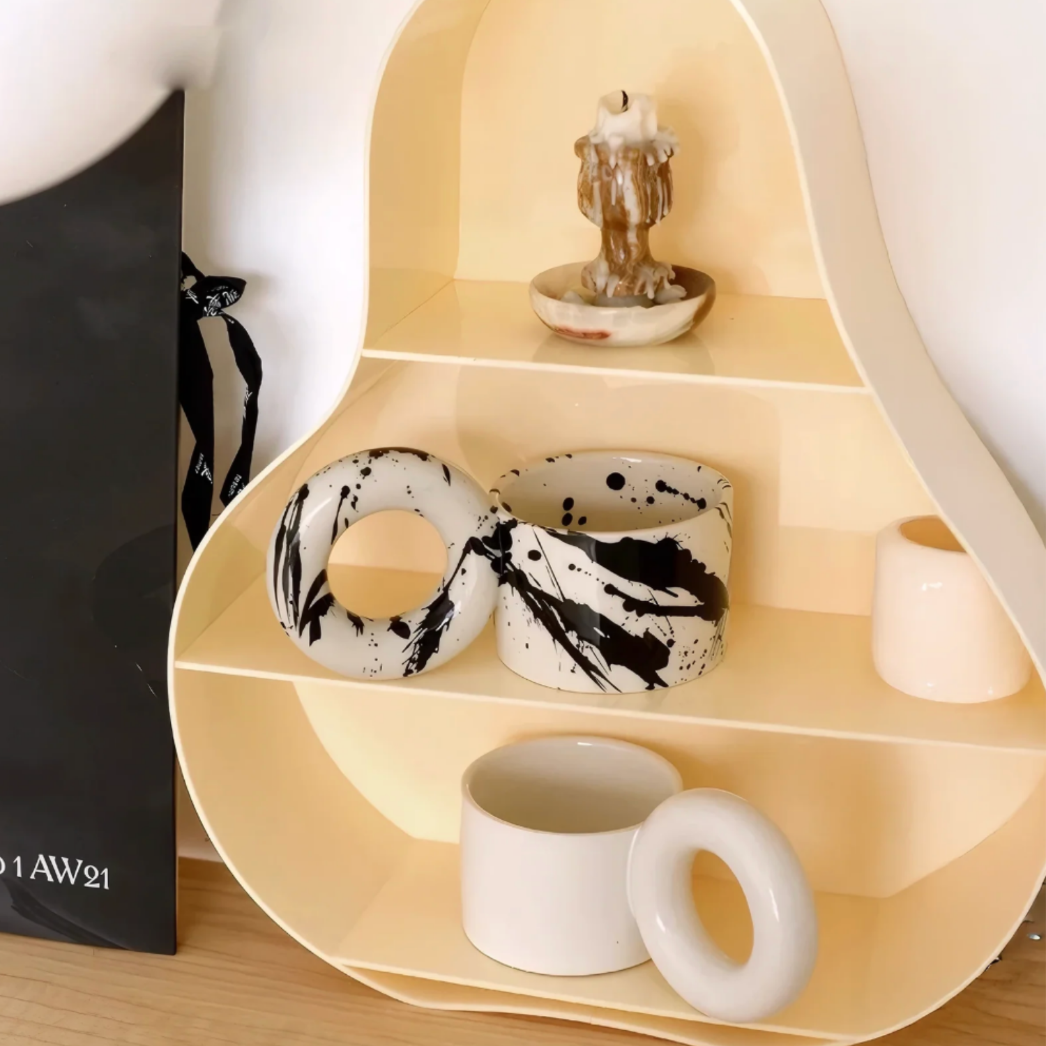 Tazon Mug Cerámica Tinta Donuts 250ml