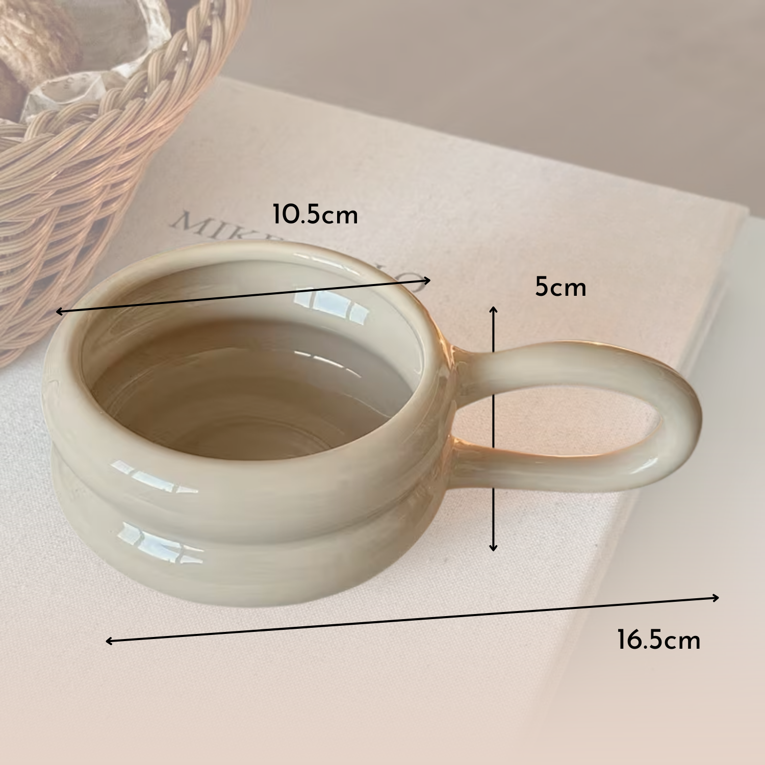 Taza de Cerámica Bubba Creme 250 ml