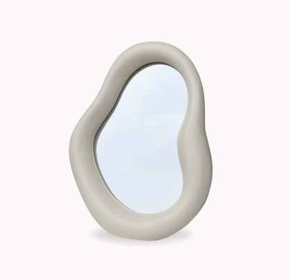 Espejo Irregular Marfil Tocador & Deco
