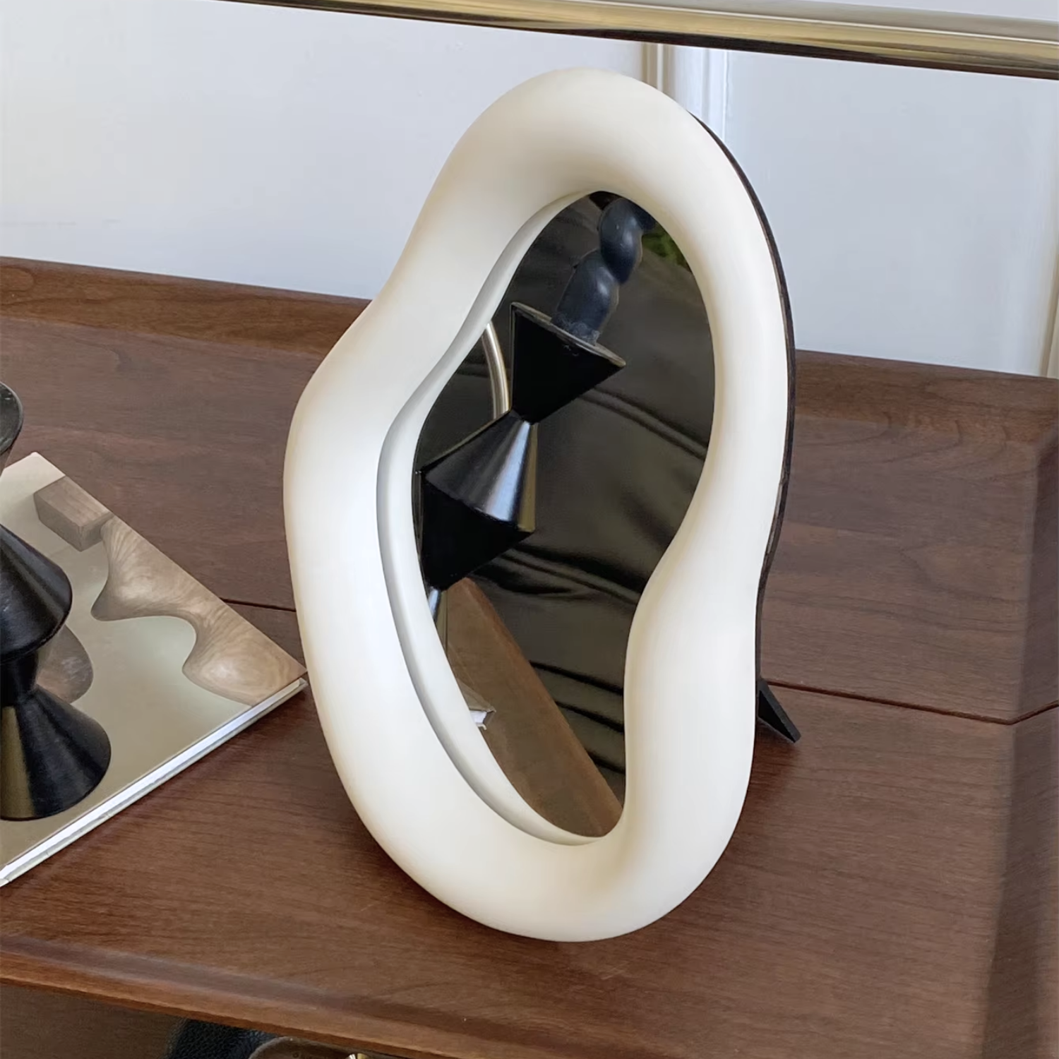 Espejo Irregular Marfil Tocador & Deco