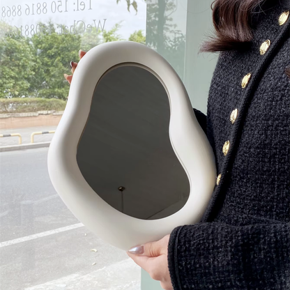 Espejo Irregular Marfil Tocador & Deco