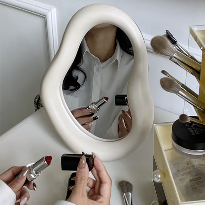 Espejo Irregular Marfil Tocador & Deco