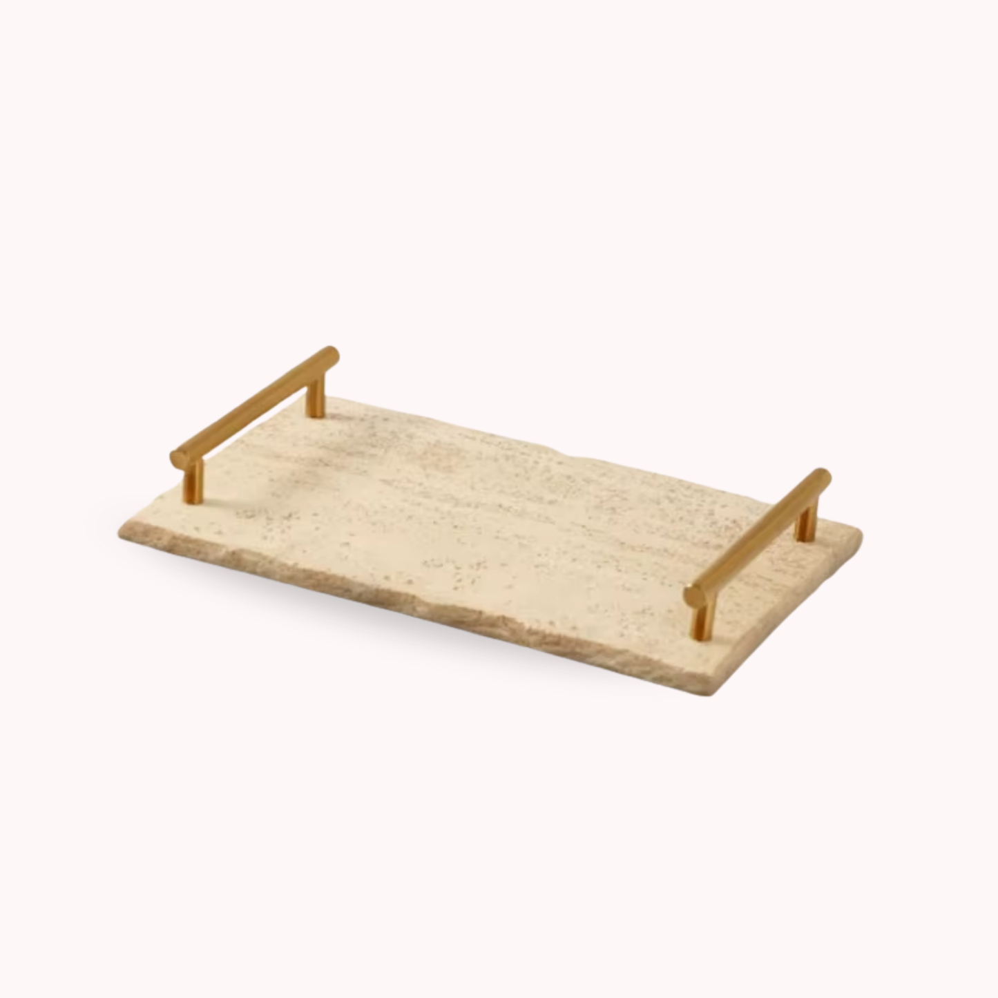 Bandeja Travertino Natural Stones Asa Dorada