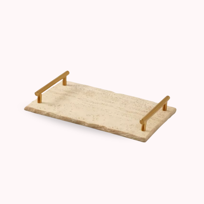 Bandeja Travertino Natural Stones Asa Dorada