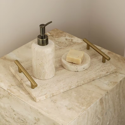 Bandeja Travertino Natural Stones Asa Dorada