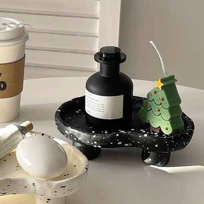 Bandeja Cerámica Pepper Terrazo Negro