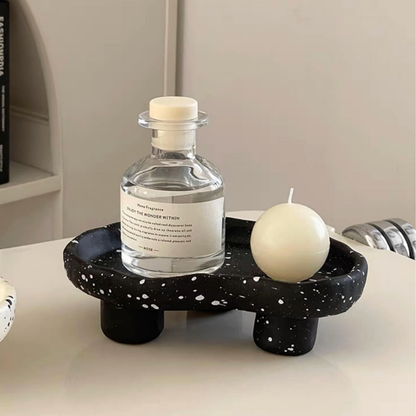 Bandeja Cerámica Pepper Terrazo Negro