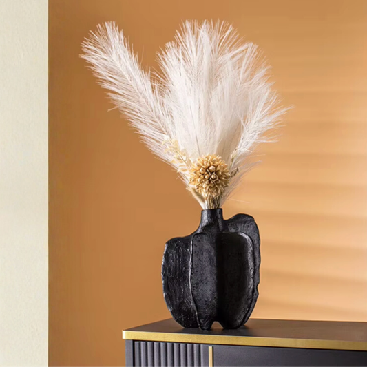 Escultura Deco Jarron Pimiento Negro