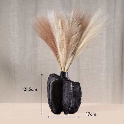 Escultura Deco Jarron Pimiento Negro