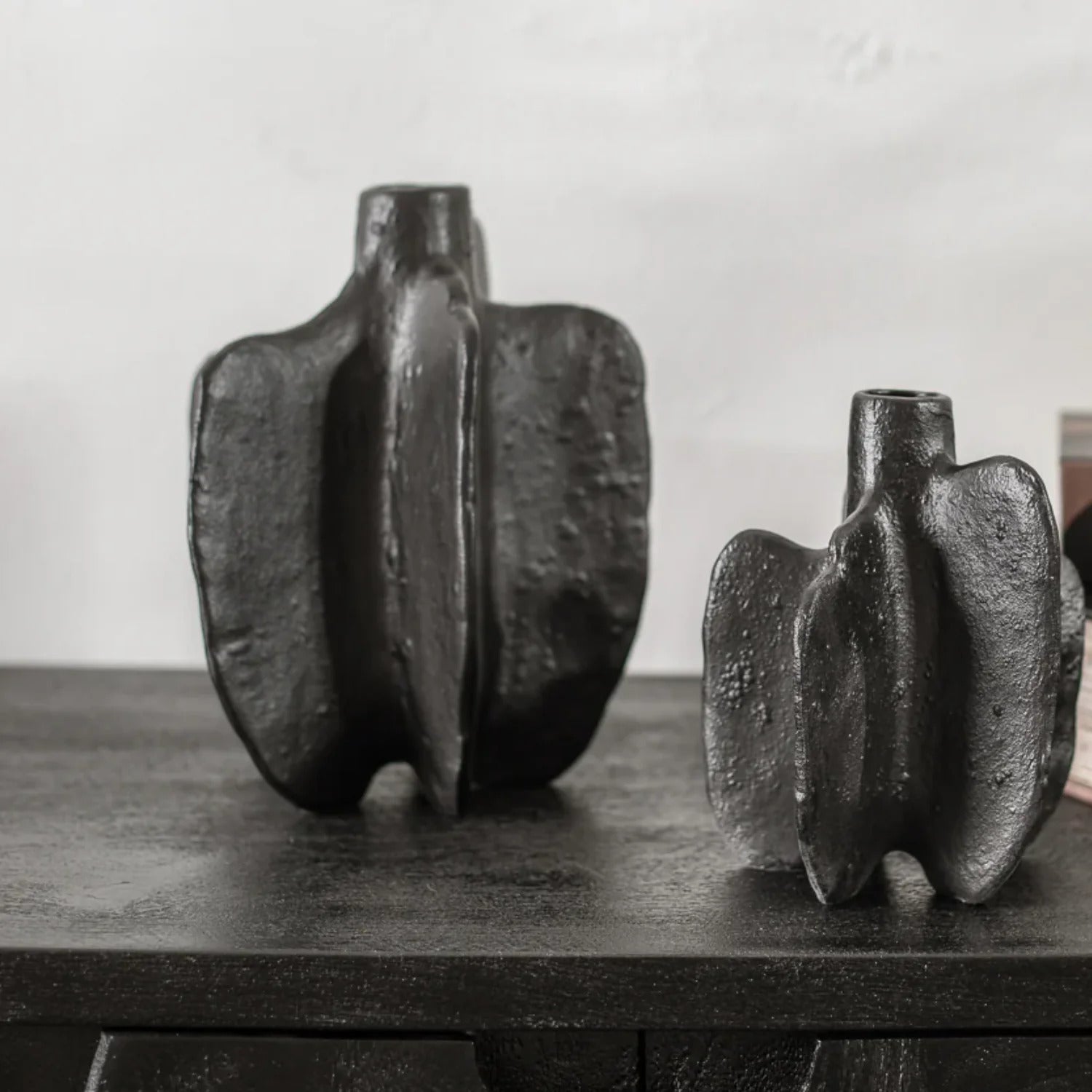 Escultura Deco Jarrón Pimiento Negro