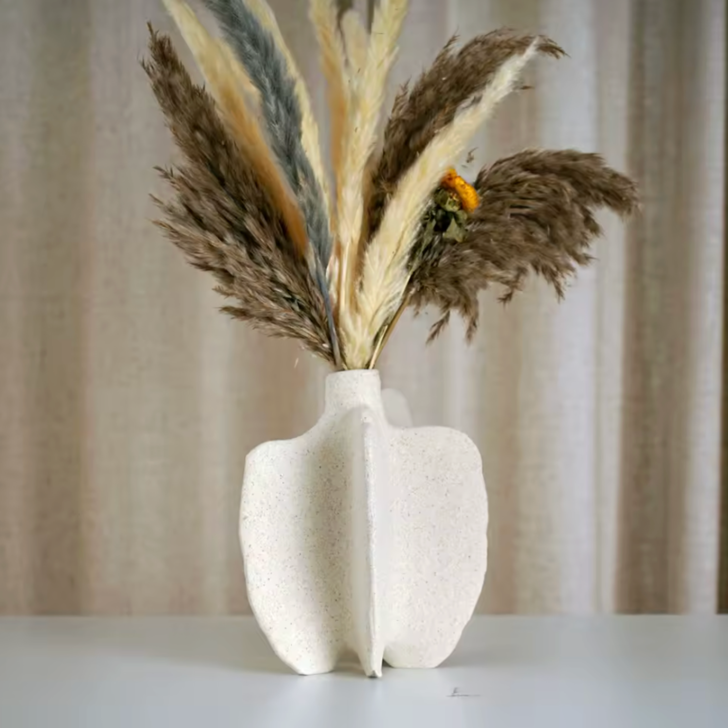 PREVENTA - Escultura Deco Jarron Pimiento Blanco