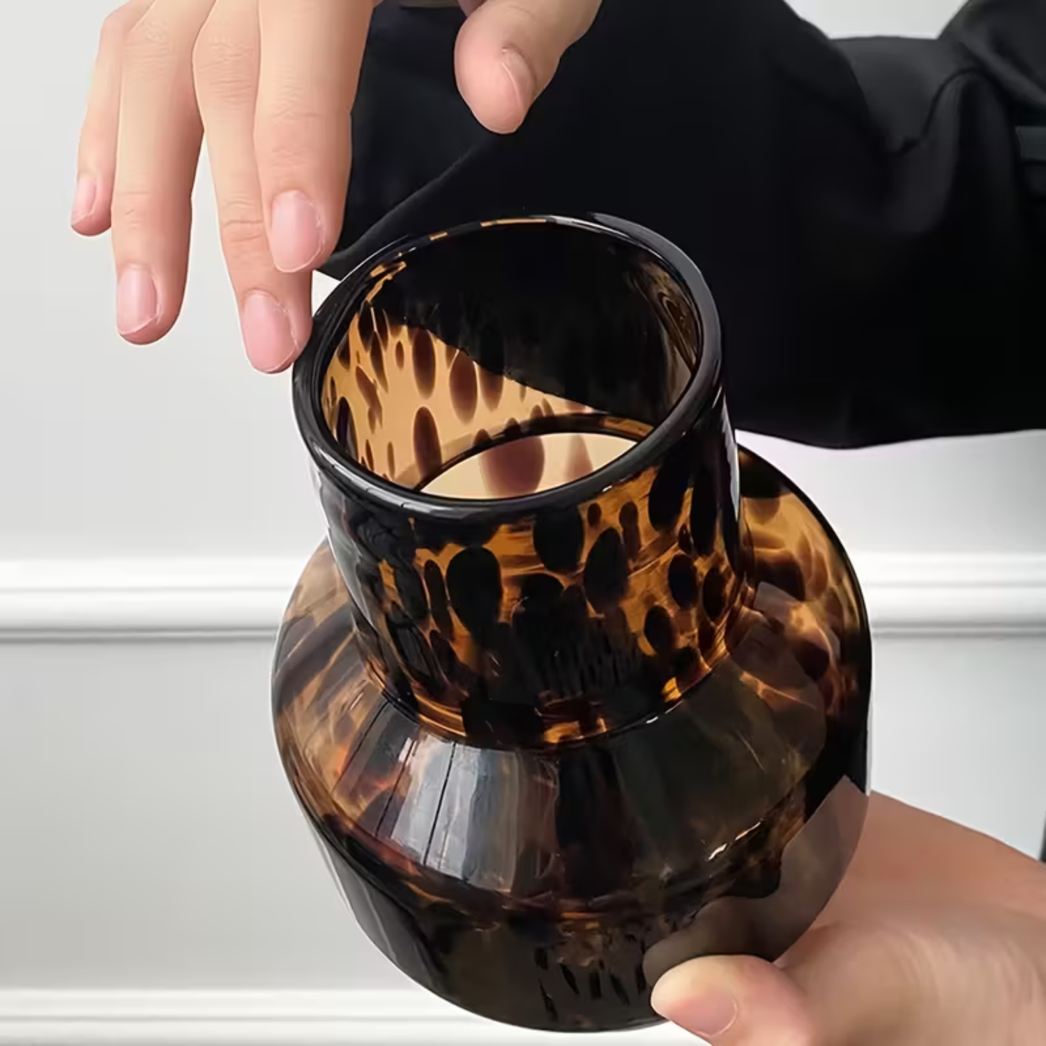 PREVENTA - Jarrón Print Carey Poligonal Edge