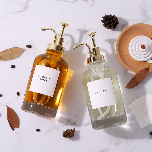 Dispensadores de Vidrio 500ml Botella Luxe Set 2