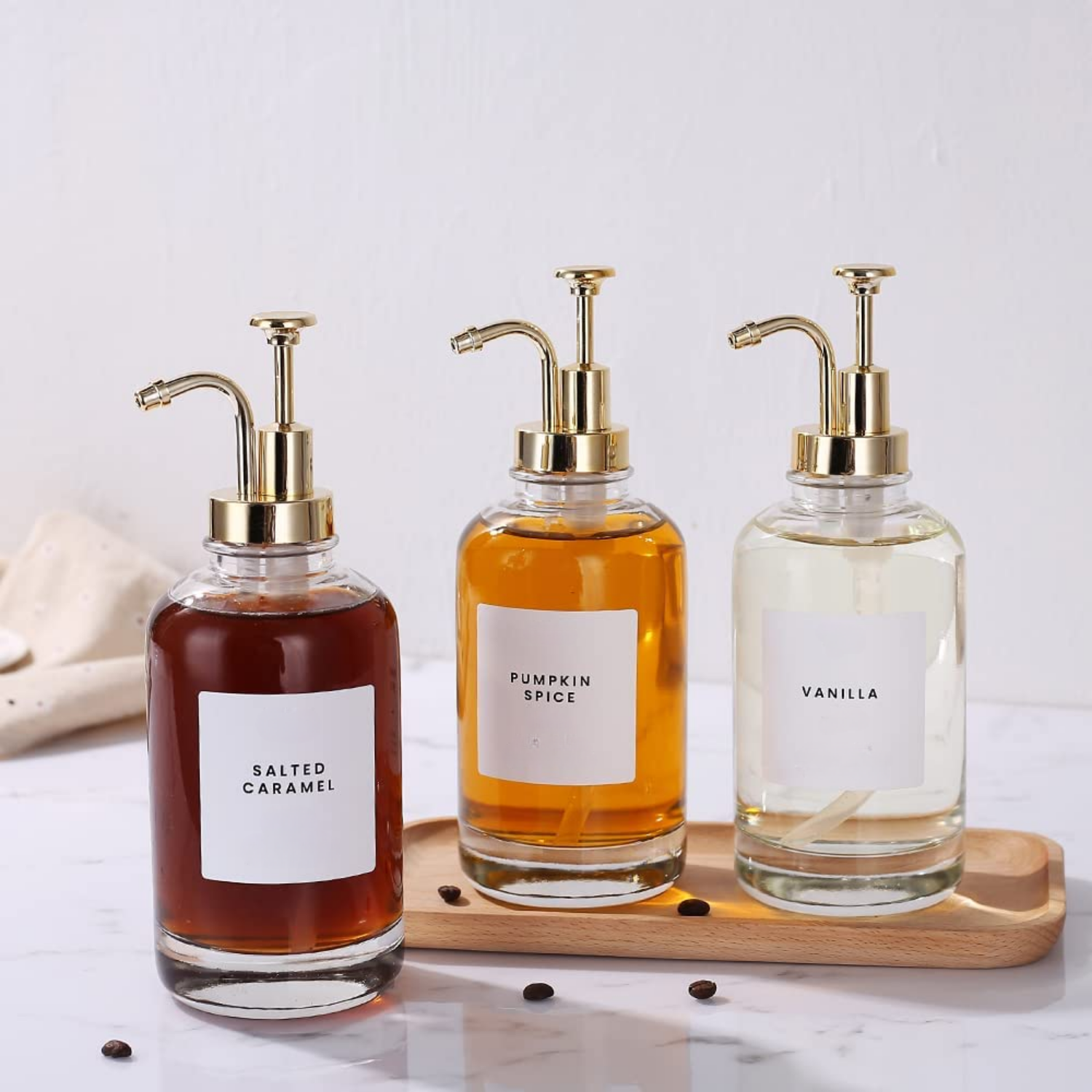 Dispensadores de Vidrio 500ml Botella Luxe Set 2