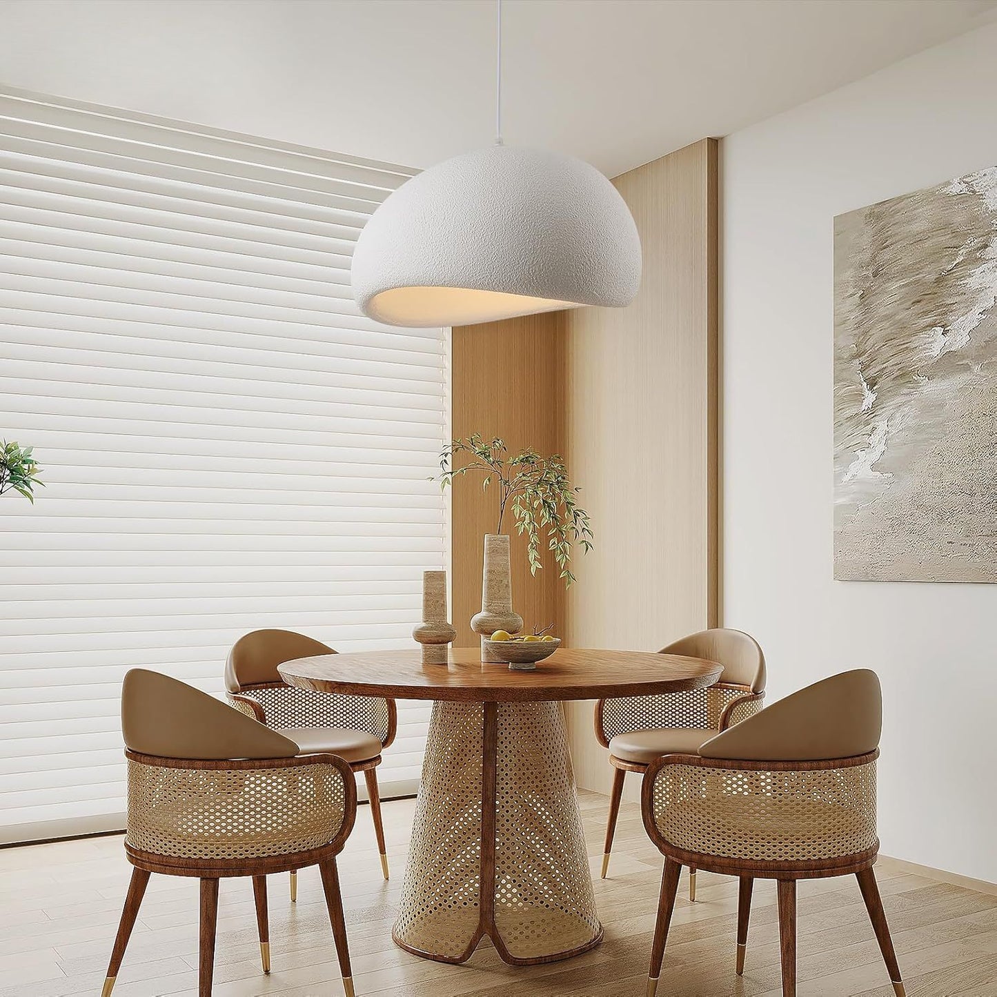 Lámpara de Techo Wabi Sabi Crema 60cm