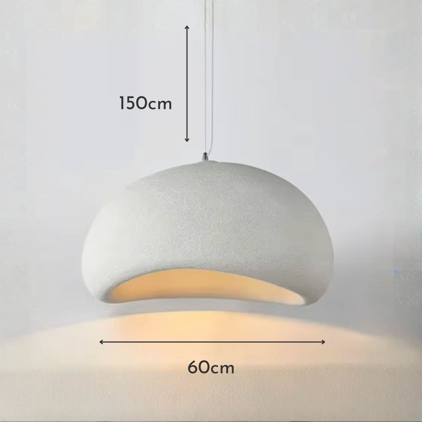 Lámpara de Techo Wabi Sabi Crema 60cm