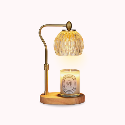 Lampara Calentadora de Velas Aromaticas Farol Dorado