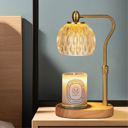 PREVENTA - Lampara Calentadora de Velas Aromaticas Farol Dorado