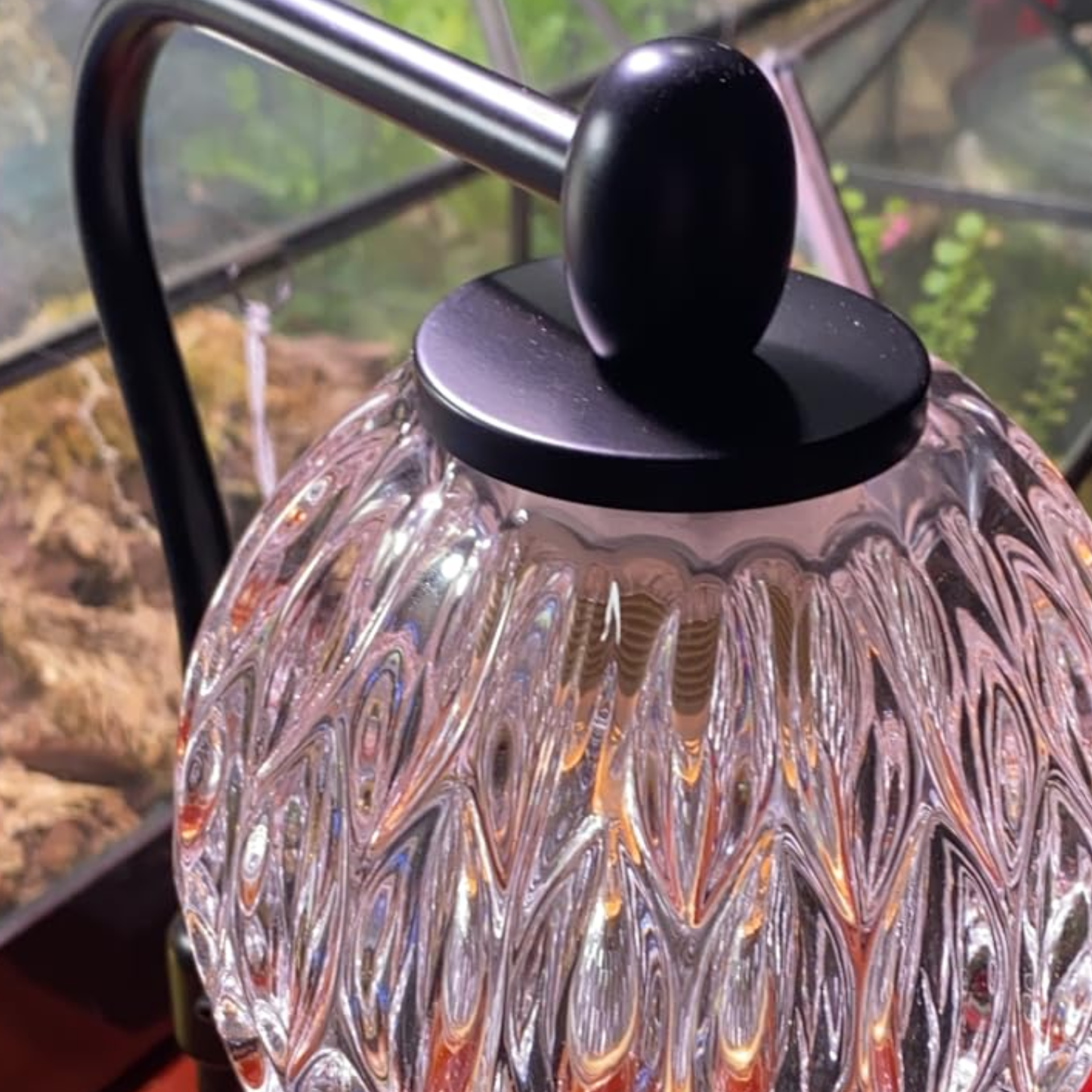 PREVENTA - Lampara Calentadora de Velas Aromaticas Farol Negro