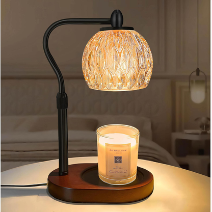 Lampara Calentadora de Velas Aromaticas Farol Negro