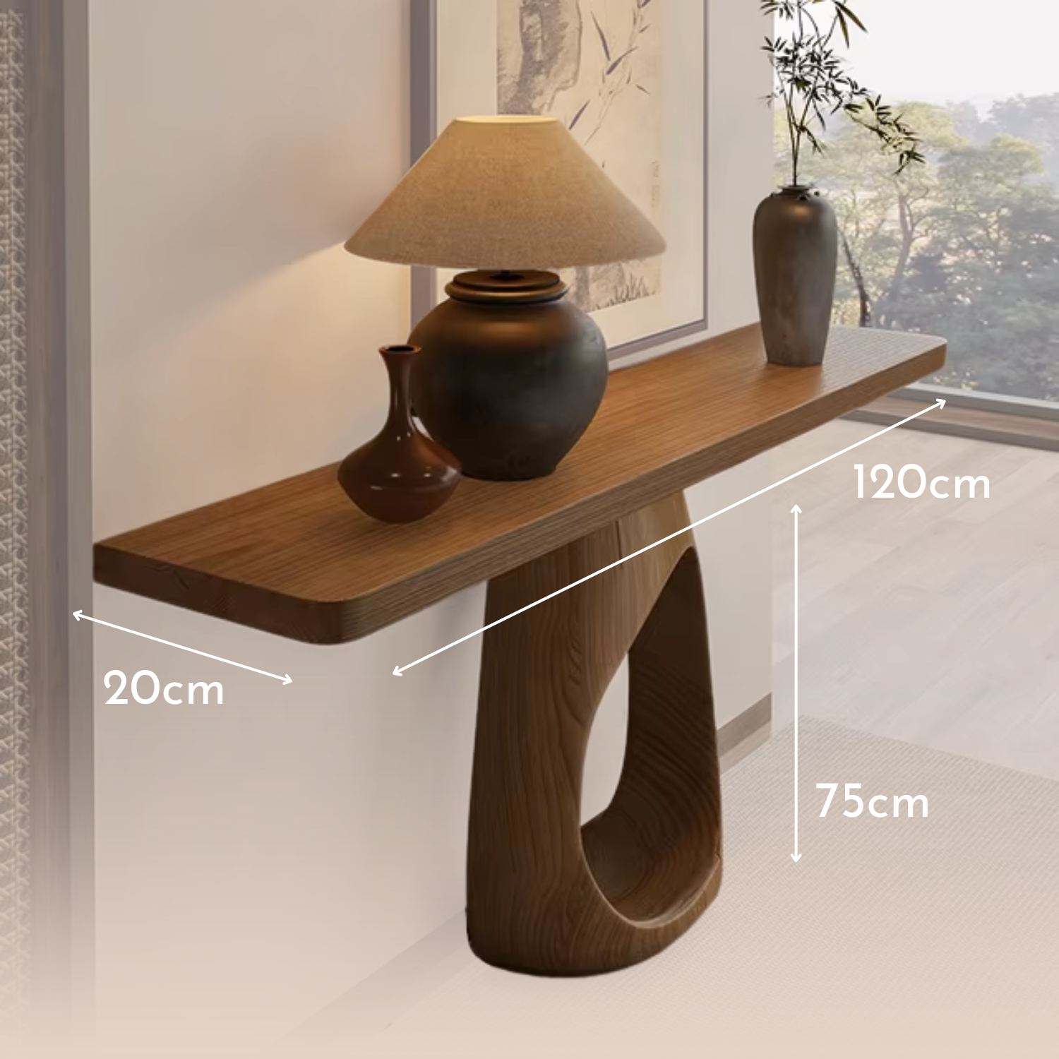 PREVENTA - Mesa Arrimo Nido Madera Maciza Tono Nogal