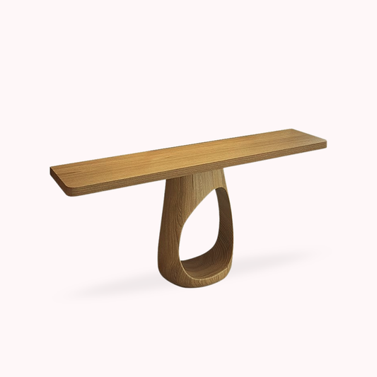 Mesa Arrimo Nido Madera Maciza Roble