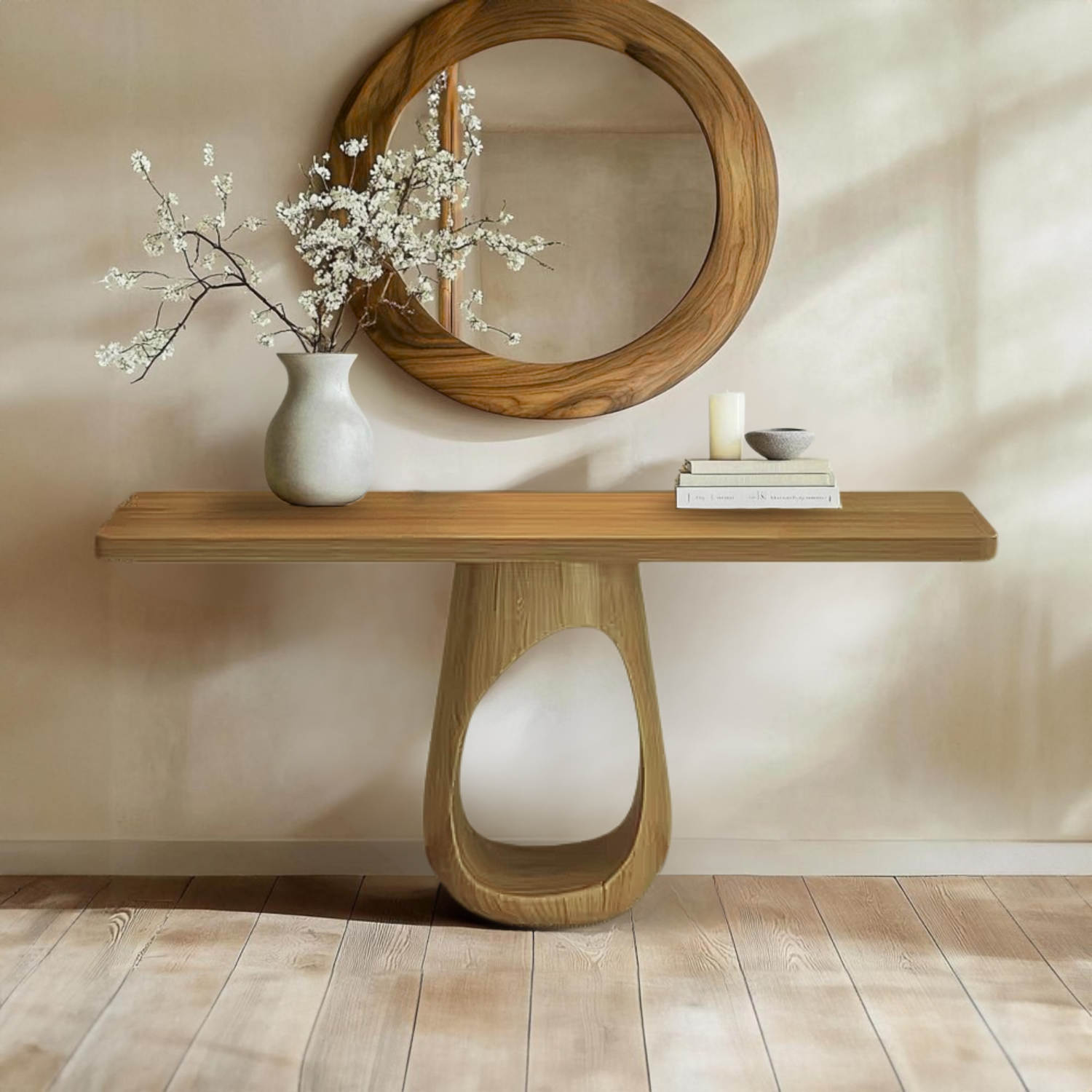 PREVENTA - Mesa Arrimo Nido Madera Maciza Roble