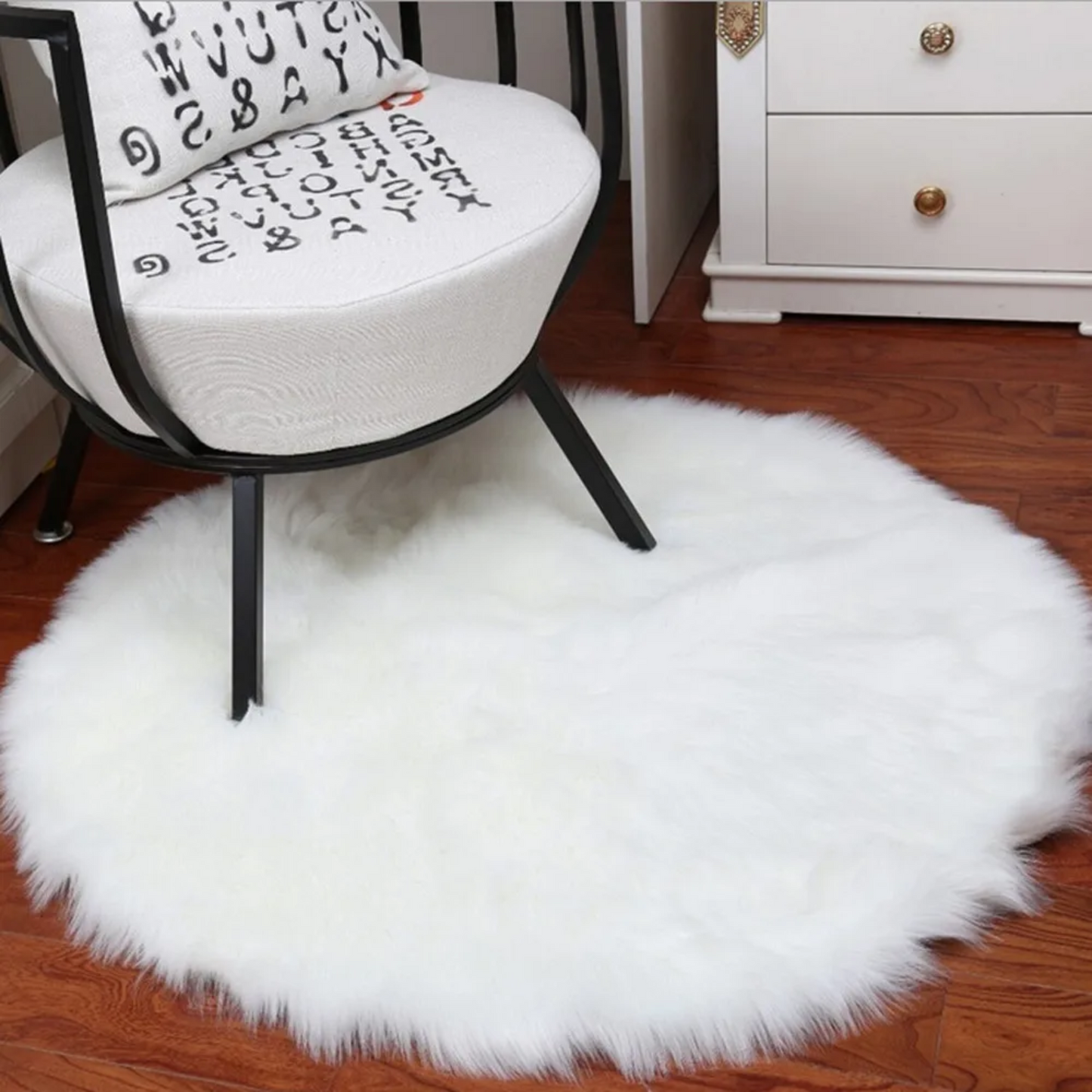 Alfombra Living Circular De 100cm