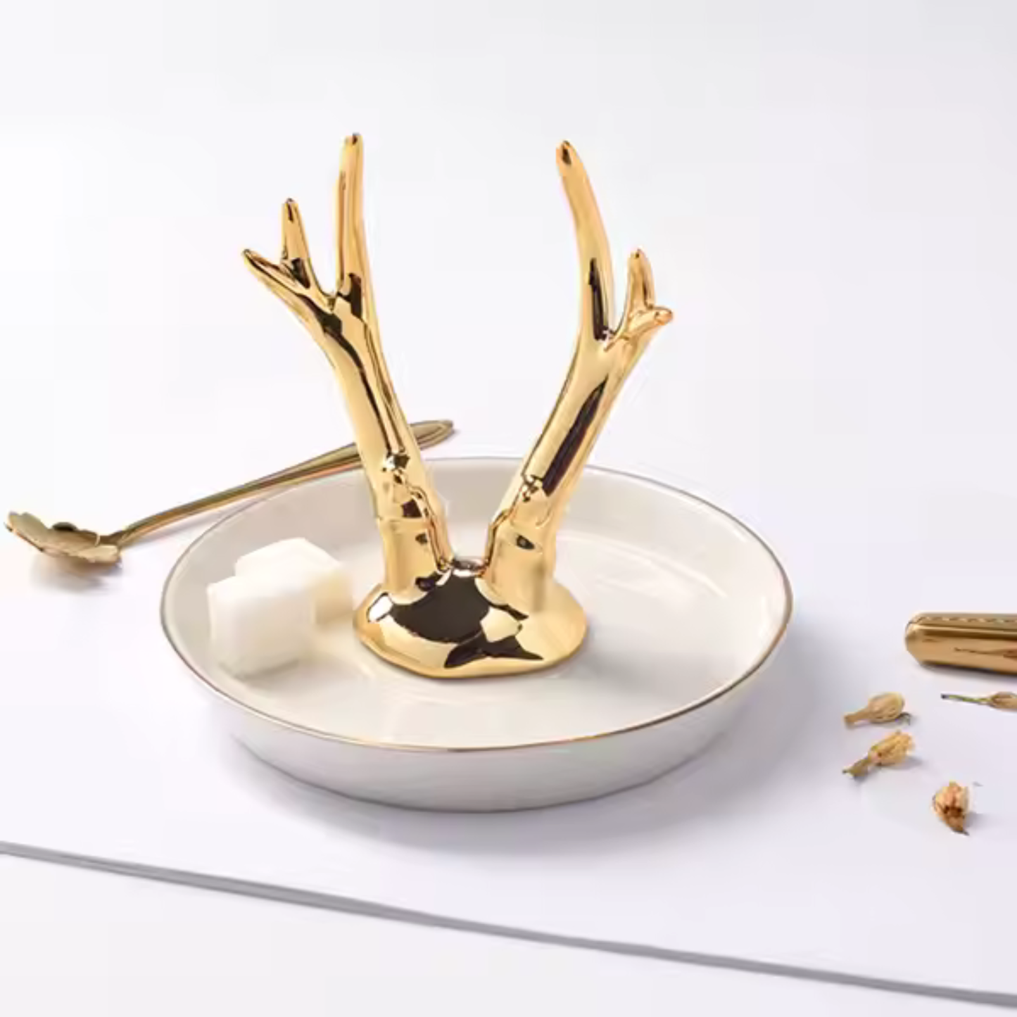 Plato Para Joyas Ciervo