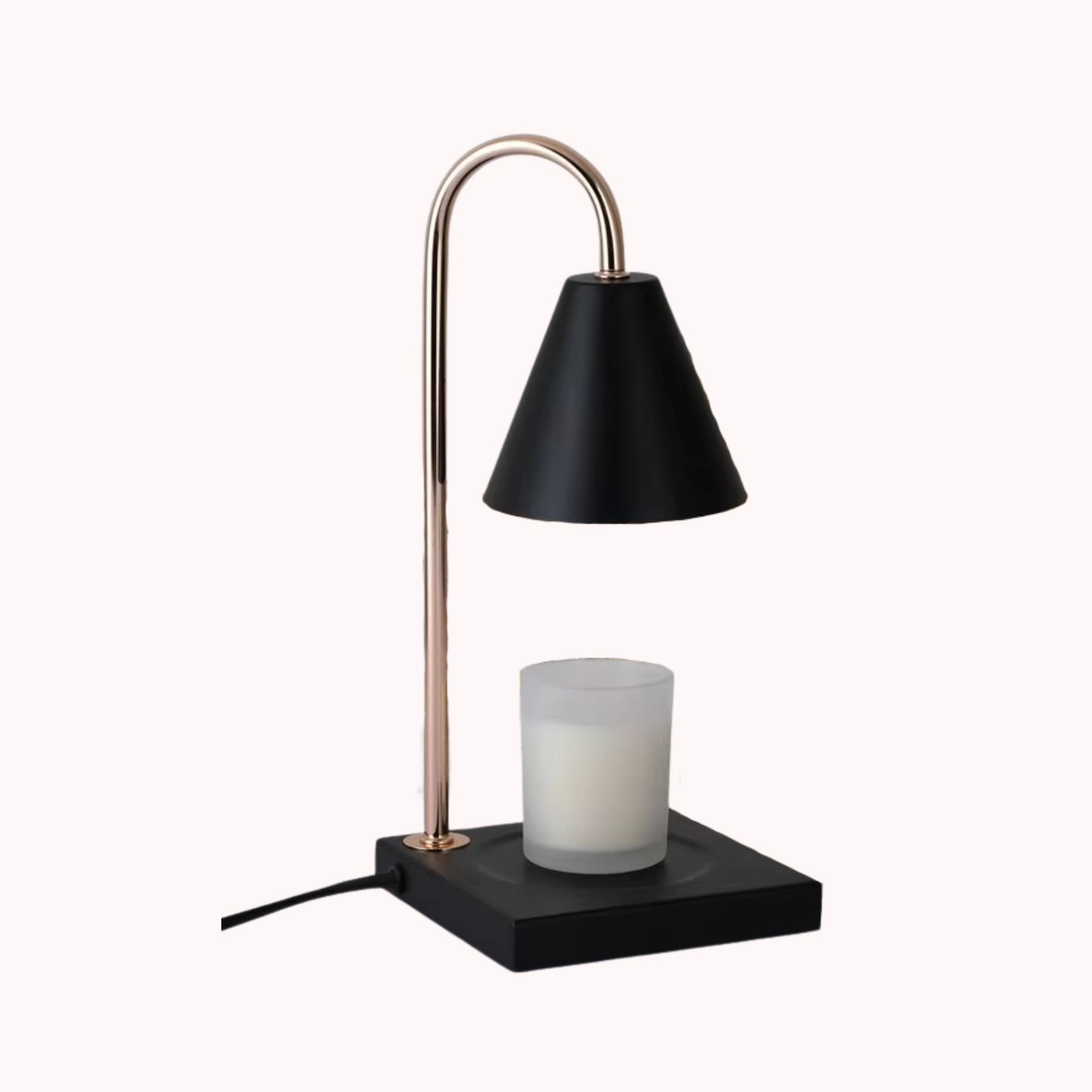 Lampara Calentadora de Velas Negra