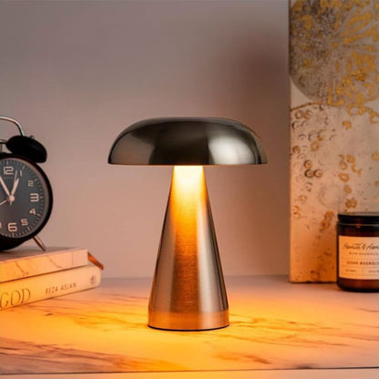 Lampara Led De Mesa Recargable Oro Rosa