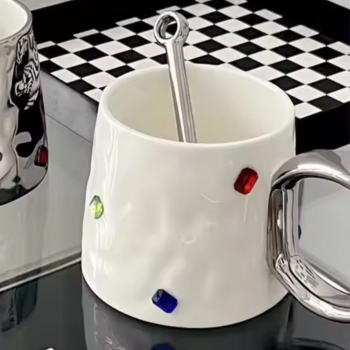 Taza Cerámica con Joyas 300ml