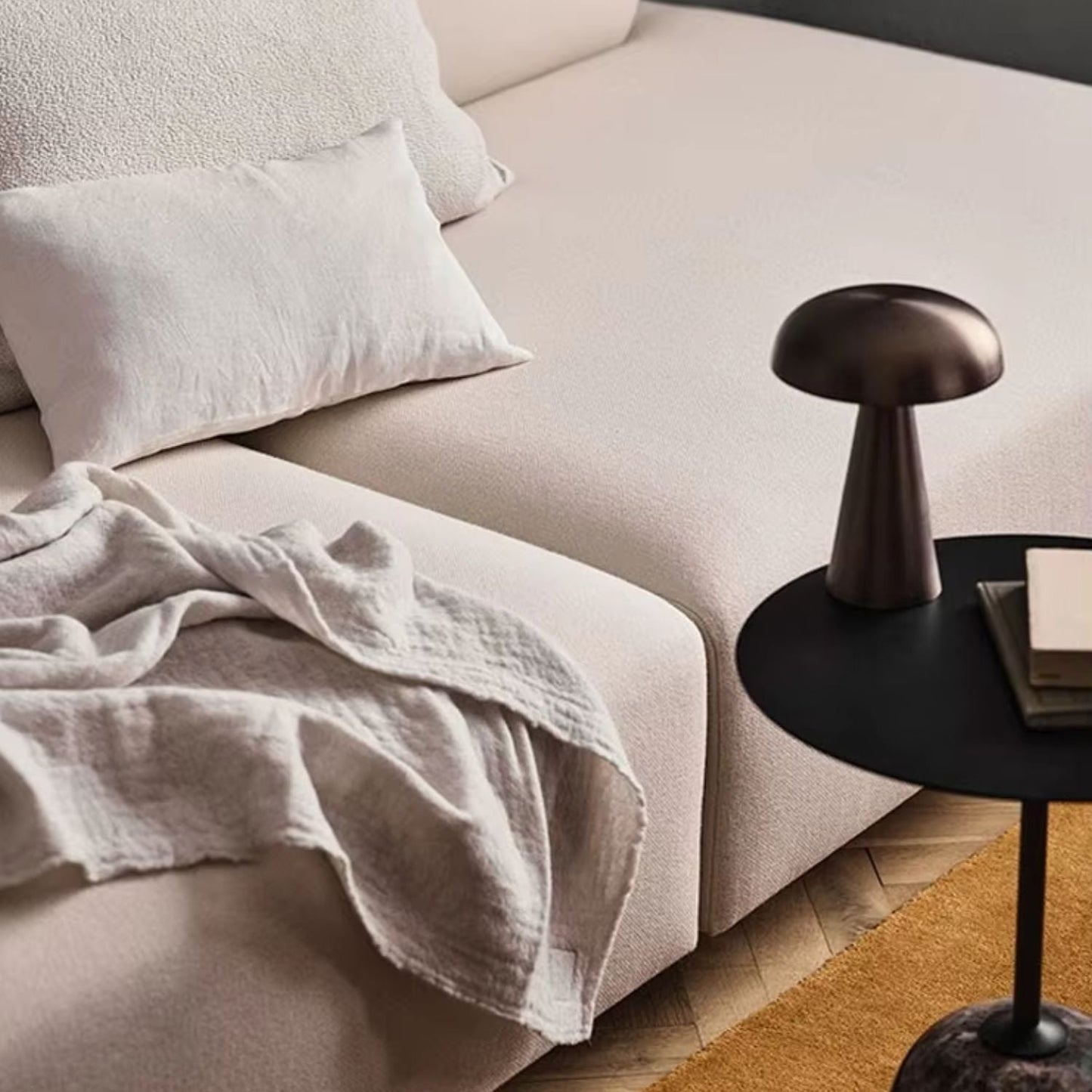 Lámpara Led de Mesa Recargable Negro