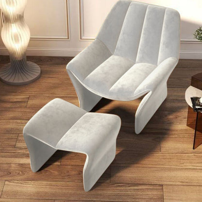 Sitial Velvet Crema con Apoyapiés