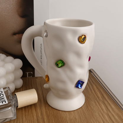 Taza Cerámica con Joyas 330ml