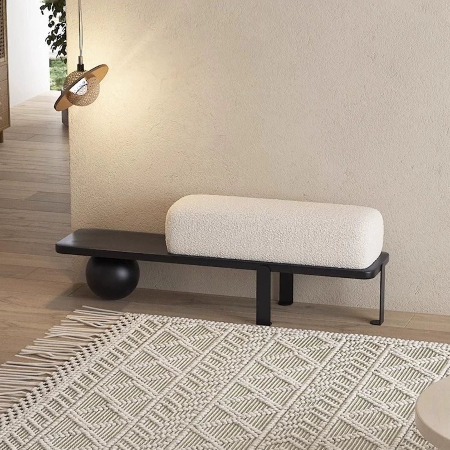 Taburete Moderno Madera Maciza Negro