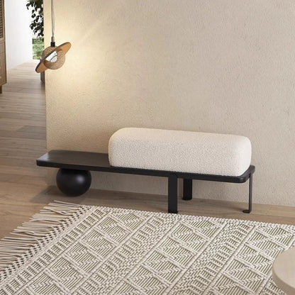 Taburete Moderno Madera Maciza Negro