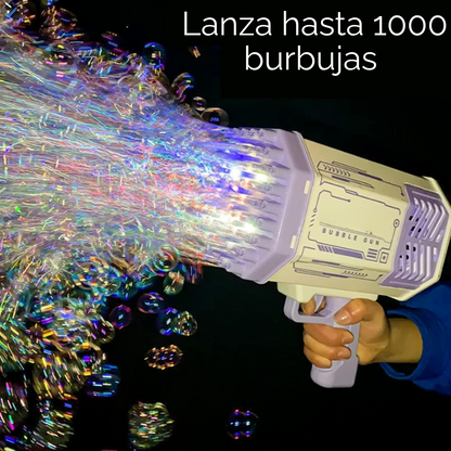 Pistola De Burbujas Con Batería Recargable