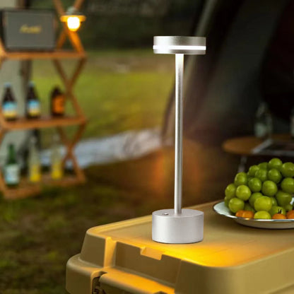 Lámpara Led Alta Recargable Plateado