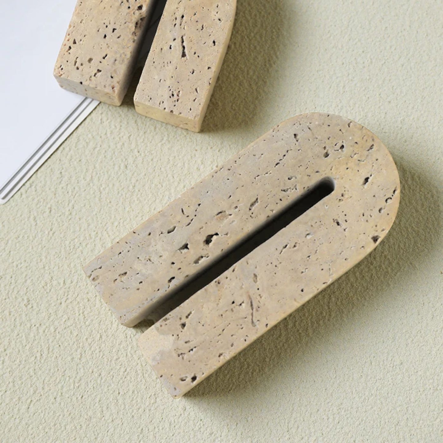 Arco Escultural Piedra Travertino Decorativo Grande