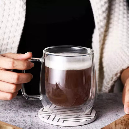 Taza De Cafe Doble Vidrio 250 Ml