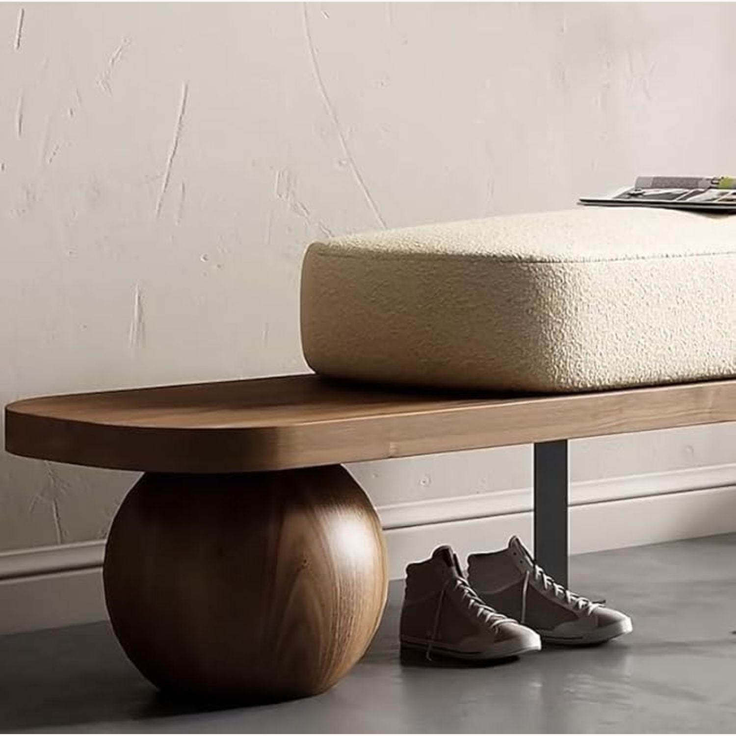 PREVENTA - Taburete Moderno Madera Maciza Ovalado