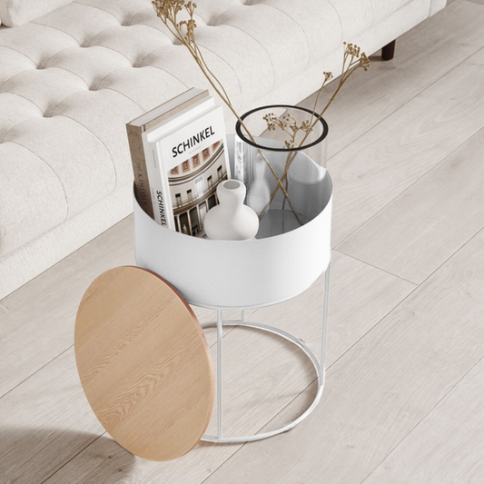 Mesa de Centro y Lateral con Almacenamiento