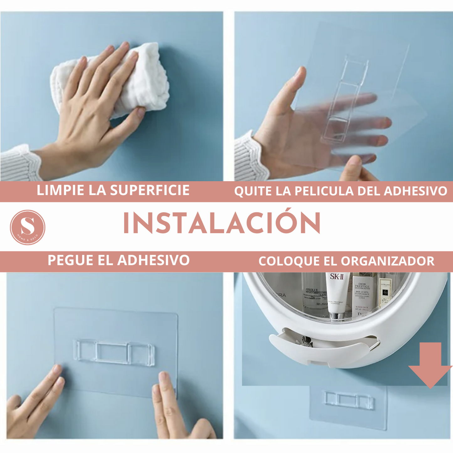 Organizador de Baño y Cosméticos