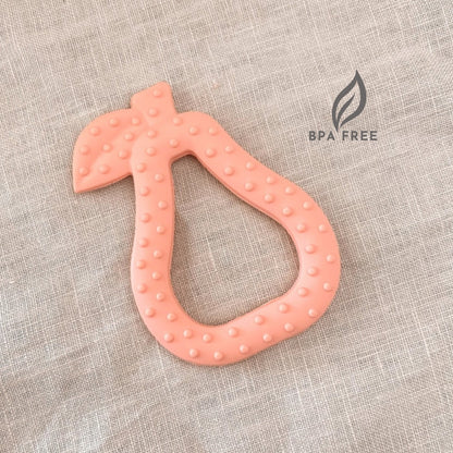 Mordedor Silicona con Texturas Fruta