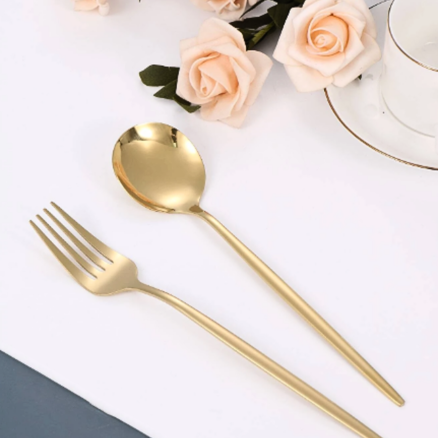 Set 36 Cubiertos Acero Inoxidable Ensalada y Postres